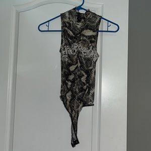 Snakeskin bodysuit